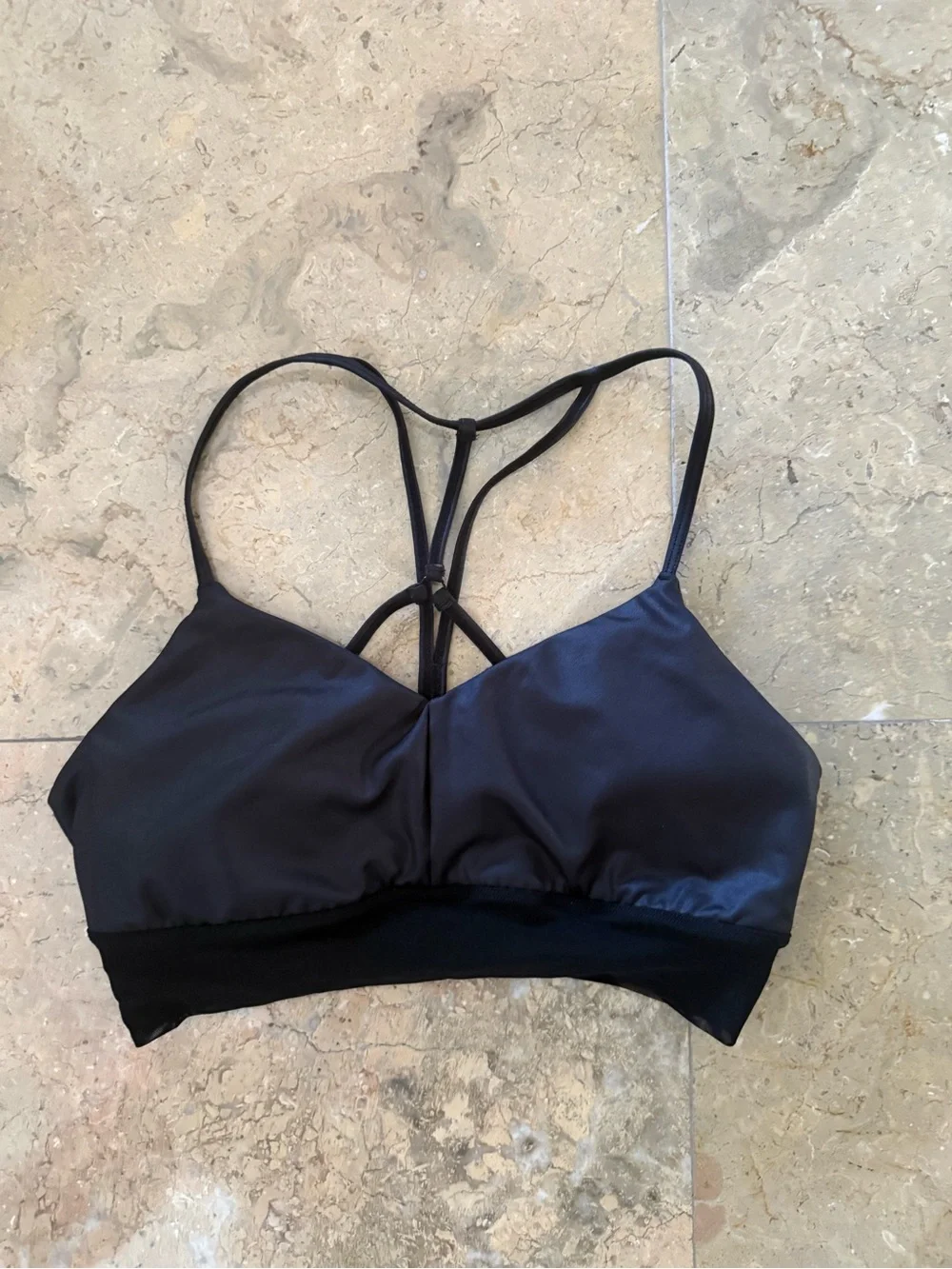 ALO Yoga Black Strappy Bralette